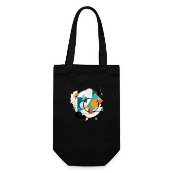 Abstract geometric design - Gift Bag for Bottles - black - Front