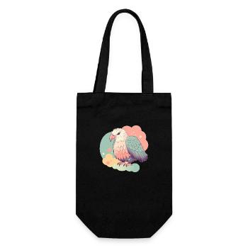 Adler Pastell Niedliche Ilustration - Geschenkbeutel für Flaschen - Schwarz - Vorne