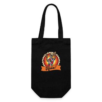 Skeleton Vacation Summer Mexico Beach Taco - Gift Bag for Bottles - black - Front