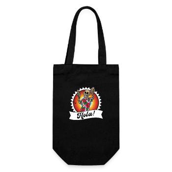 Skeleton Vacation Summer Mexico Beach Taco - Gift Bag for Bottles - black - Front