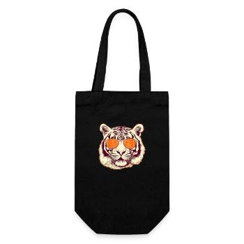 Al the tiger - Gift Bag for Bottles - black - Front