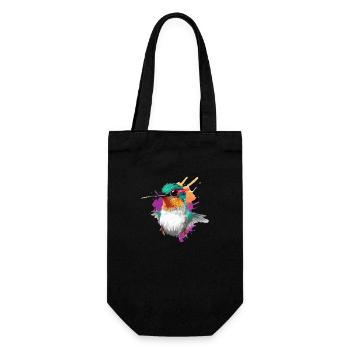 Piti der Kolibri - Geschenkbeutel für Flaschen - Schwarz - Vorne