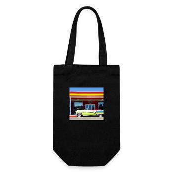 C20 - Geschenkbeutel für Flaschen - Schwarz - Vorne