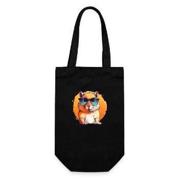 Mimi the gerbil - Gift Bag for Bottles - black - Front