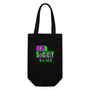 High-Society-Rave - Geschenkbeutel für Flaschen - Schwarz - Vorne