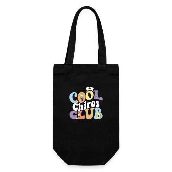 Cool Chiros Club Chiropractor Medical - Geschenkbeutel für Flaschen - Schwarz - Vorne