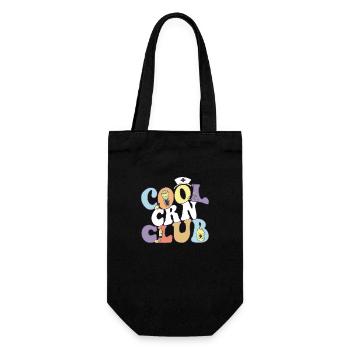 Cool Crn Club Registered Nurse Medical - Geschenkbeutel für Flaschen - Schwarz - Vorne