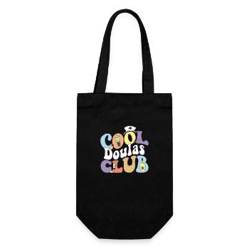 Cool Doulas Club Midwife Squad Midwifery - Gift Bag for Bottles - black - Front