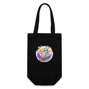 Mermaids - Gift Bag for Bottles - black - Front