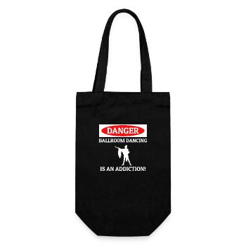 Dancing Dance Music - Geschenkbeutel für Flaschen - Schwarz - Vorne
