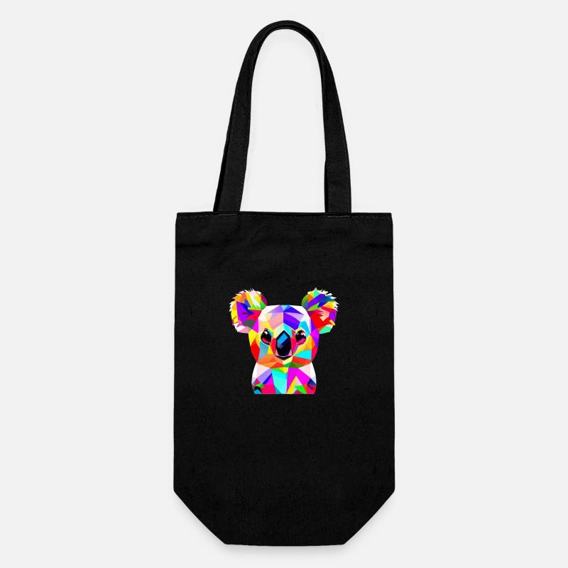 Koala Bear - Gift Bag for Bottles - black