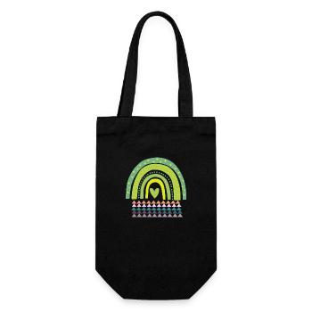 Conception de gravure avec des couleurs étonnantes - Sac à bouteille - noir - Devant