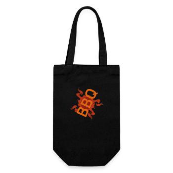 ''BBQ'' virus - Gift Bag for Bottles - black - Front