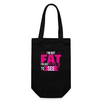 Women Funny Humor I'm Not Fat - Gift Bag for Bottles - black - Front