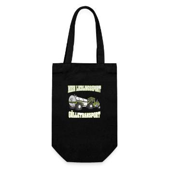 Mein Lieblingssport Gülletransport Bauer Landwirt - Geschenkbeutel für Flaschen - Schwarz - Vorne