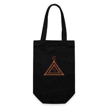 design berbère amazigh kabyle - Sac à bouteille - noir - Devant