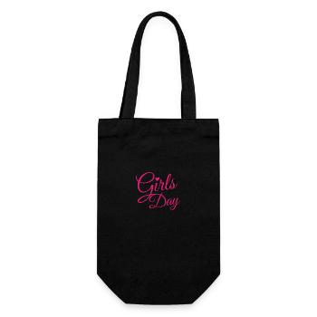 Girls Day - Geschenkbeutel für Flaschen - Schwarz - Vorne