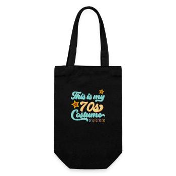 Chemise de fête des années 70 Costume des années 70 Dicton Cool - Sac à bouteille - noir - Devant