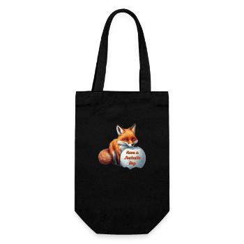 Have a Foxtastic Day - Gift Bag for Bottles - black - Front