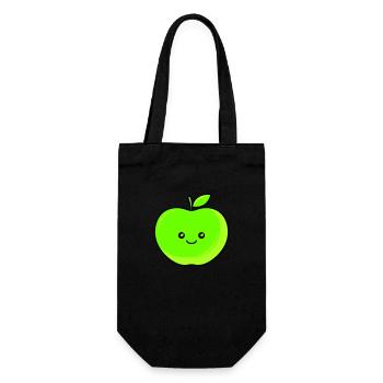 apple - Gift Bag for Bottles - black - Front