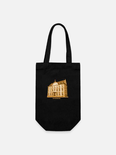 Offenburg Rathaus Ortenaukreis Baden-Württemberg - Geschenkbeutel für Flaschen - Schwarz
