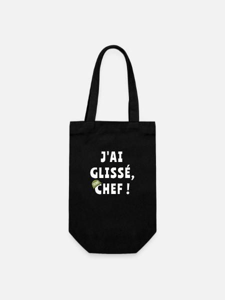 J’ai glissé chef - Sac à bouteille - noir