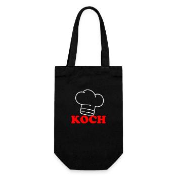 Koch - Geschenkbeutel für Flaschen - Schwarz - Vorne