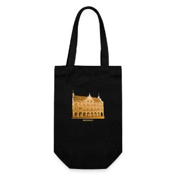 Bocholt Town Hall Münsterland North Rhine-Westphalia - Gift Bag for Bottles - black - Front