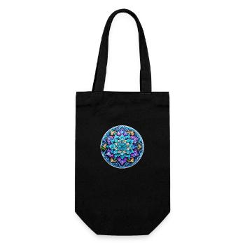 Mandala Relaxation - Gift Bag for Bottles - black - Front