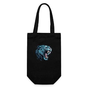 Säbelzahntiger - Sabertooth v2 - Geschenkbeutel für Flaschen - Schwarz - Vorne