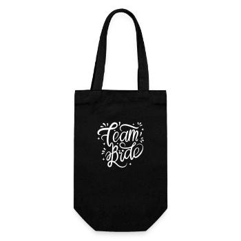 Team Bride en blanc pour votre enterrement de vie de garçon - Sac à bouteille - noir - Devant