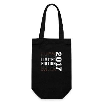 Limited Edition 2017 - Awesome 6th Birthday Retro - Gift Bag for Bottles - black - Front