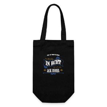 doggie cool lieblingshund humor geek hunderasse - Geschenkbeutel für Flaschen - Schwarz - Vorne