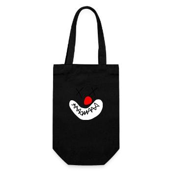Clown - Geschenkbeutel für Flaschen - Schwarz - Vorne