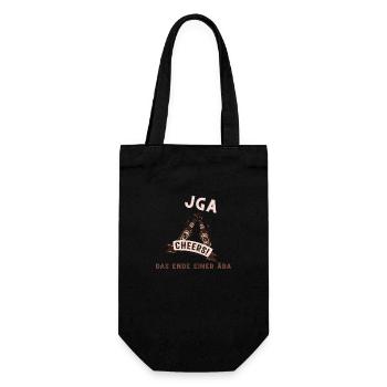 JGA Männer - Geschenkbeutel für Flaschen - Schwarz - Vorne