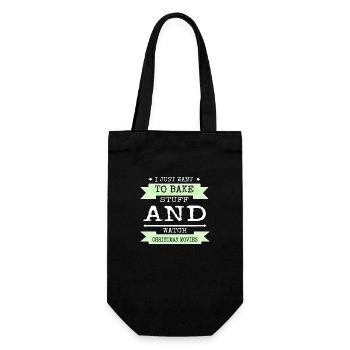 Dinosaur Tshirt Pastry Chef Christmas Vacation - Gift Bag for Bottles - black - Front