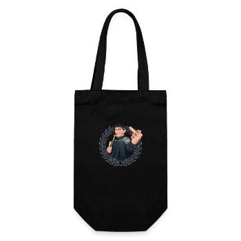 Rieser Grantler // Illustration - Geschenkbeutel für Flaschen - Schwarz - Vorne