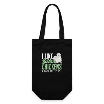 Seidenhuhn Silkie Chicken - Gift Bag for Bottles - black - Front