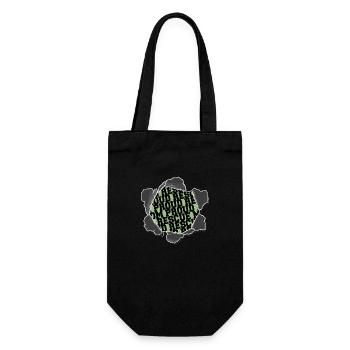 animals valuable humor awesome - Gift Bag for Bottles - black - Front