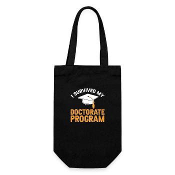PhD Graduate Doktorgrad Ph.D. Promotion - Geschenkbeutel für Flaschen - Schwarz - Vorne