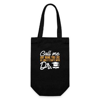 PhD Graduate Doktorgrad Ph.D. Promotion - Geschenkbeutel für Flaschen - Schwarz - Vorne