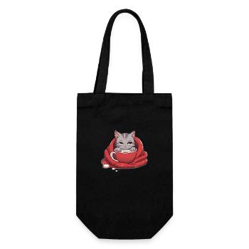 Adorable Cat - Gift Bag for Bottles - black - Front