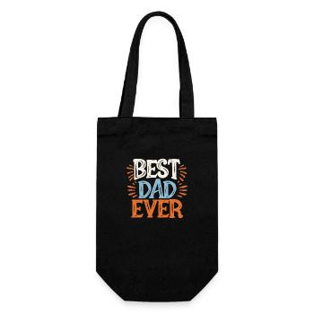Best dad ever - Sac à bouteille - noir - Devant