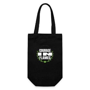 valor strength of character birthday present - Gift Bag for Bottles - black - Front