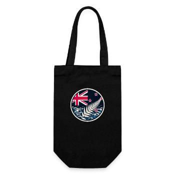 New Zealand Aotearoa Kiwi 20 - Gift Bag for Bottles - black - Front