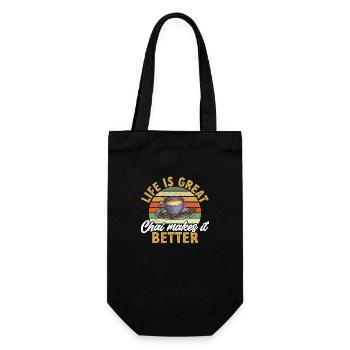 Chai Tea Masala Chai - Gift Bag for Bottles - black - Front