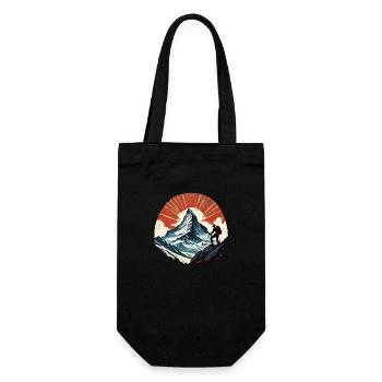 Vintage Matterhorn - Gift Bag for Bottles - black - Front