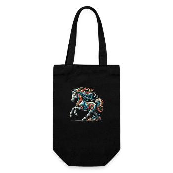 Cheval artwork - Sac à bouteille - noir - Devant