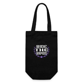 rafting en eau vive happy geek drôle - Sac à bouteille - noir - Devant