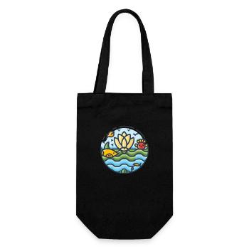 Marine Conservation - Gift Bag for Bottles - black - Front